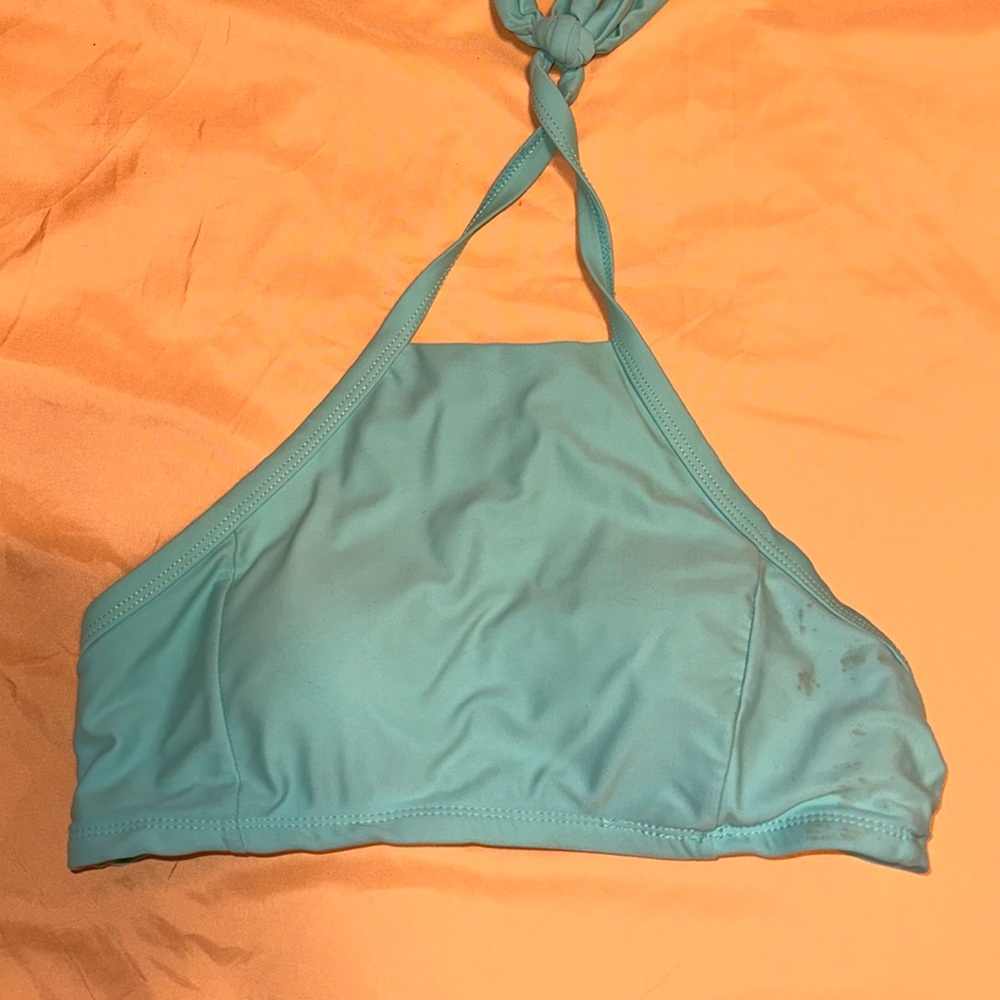 Teal padded bathing suit top